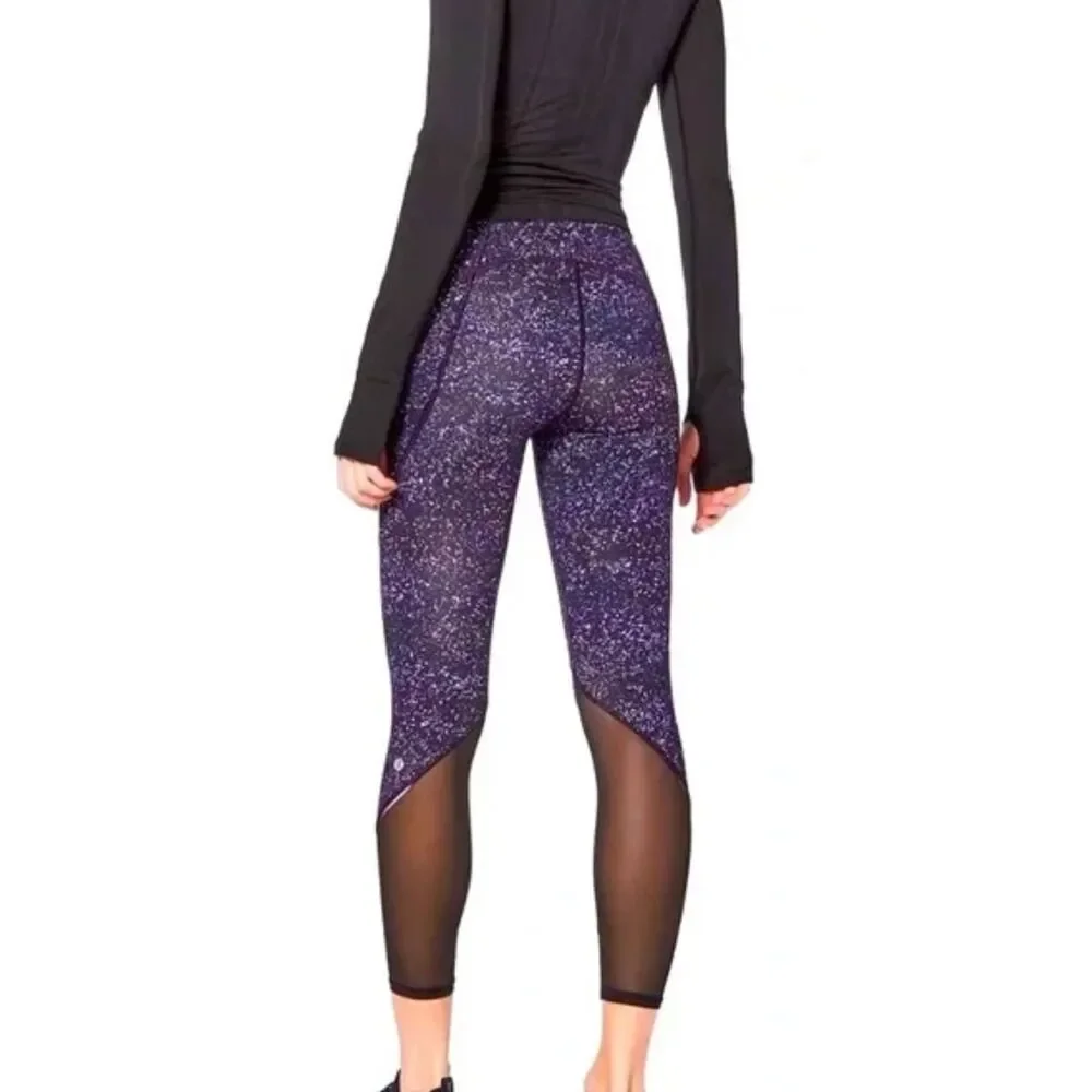 Lululemon Gait Keeper 7/8 Mesh Tight Leggings Activewear Athleisure 8 Gym Casual